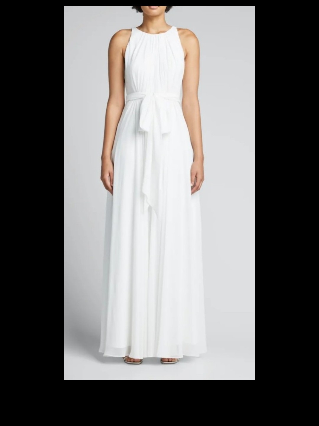 Nwts Badgley Mischka White Dress Size 10